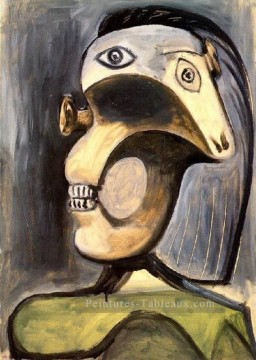 Buste figure féminine 3 1940 cubisme Pablo Picasso Peinture à l'huile